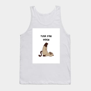 Time for Yoga Cat Tank Top